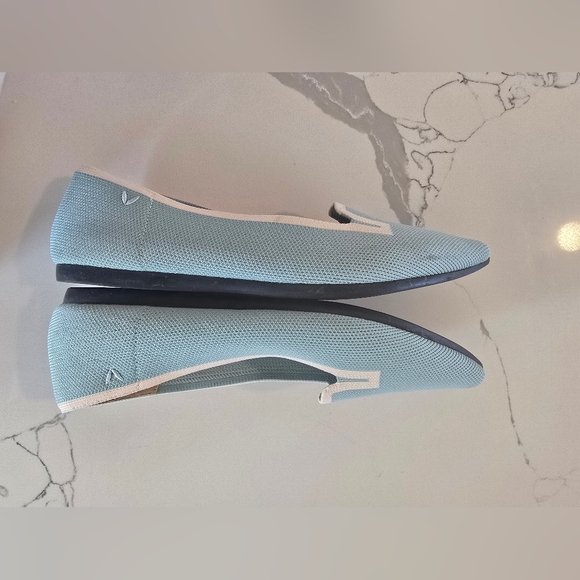 Vivaia Pointed Toe Knit Loafers Blue Size 38.5 - Picture 7 of 8